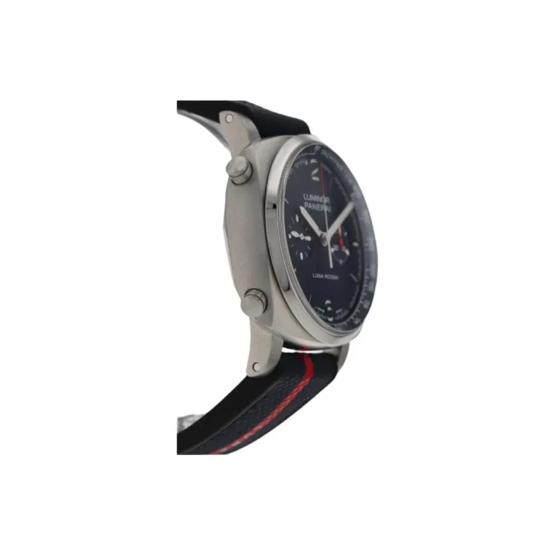 PANERAI Automatic Mechanical Movement Men's Watch Blue Dial Stainless Steel Watch Case Rubber Strap-3