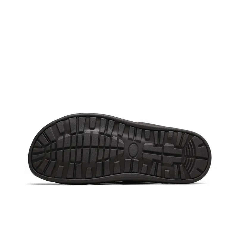 Jeep Slide Slippers Men Black/Dark Brown-9