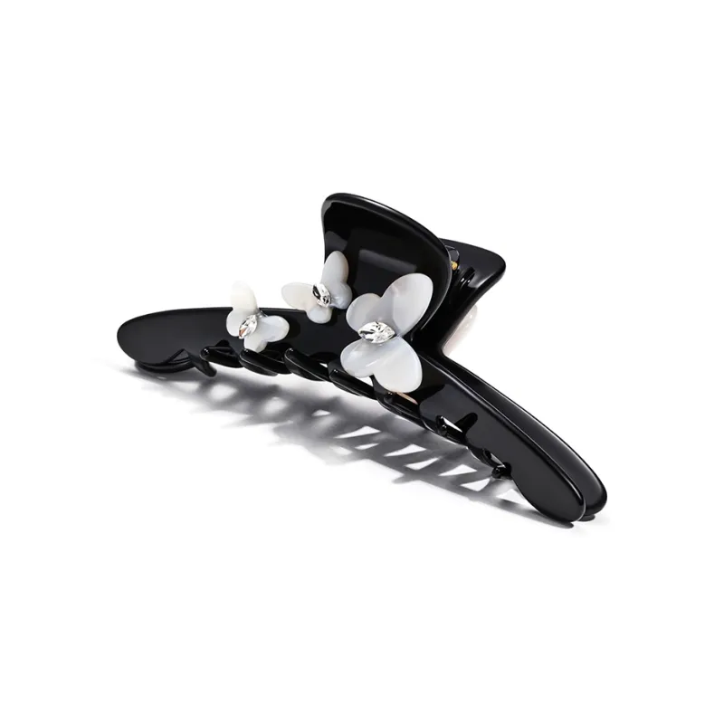 CAROMAY Hair Clips Women's Cream Yellow Classic Black-4