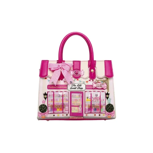 Vendula PU Handbag, Shoulder Bag, Crossbody Bag Medium Size Women's Pink & Multicolor
