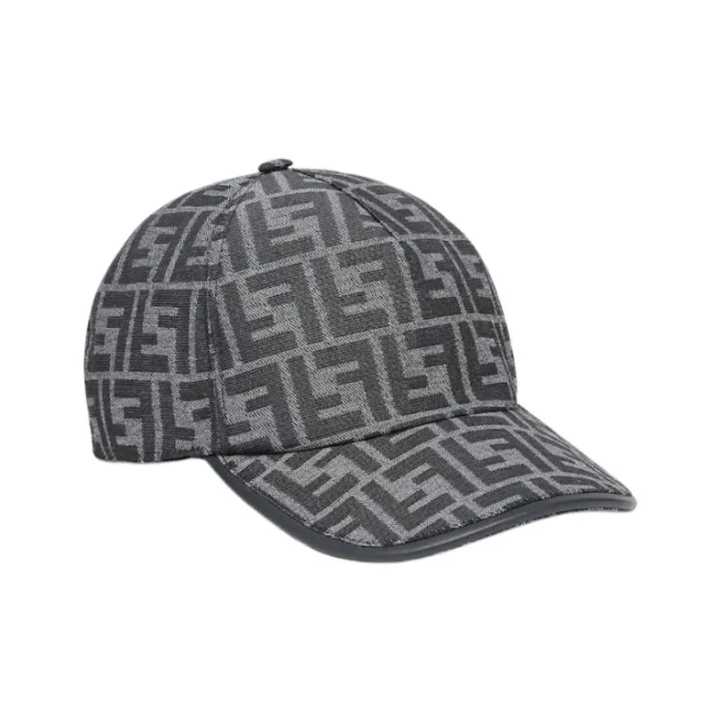FENDI Ff Jacquard Curved Peak Baseball Cap-1
