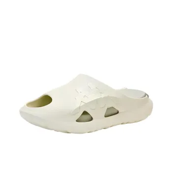 Kappa Slip Resistant Quick Dry Slide Slippers Unisex Ecru