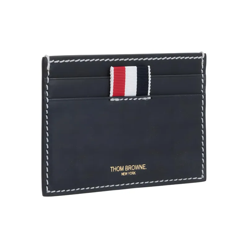 THOM BROWNE 4 Bar Tab Logo Printed Cardholder-1
