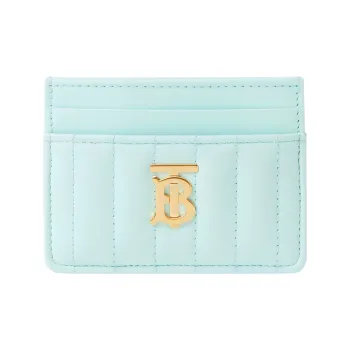 Burberry Lola Bag Sheepskin Card Holder Women's Cold Mint