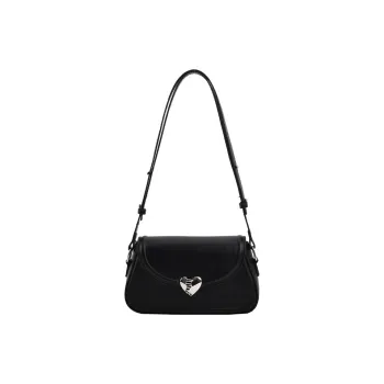 Jade En Plus PU Shoulder Bag Regular Women's Black/White/Silver/Pink