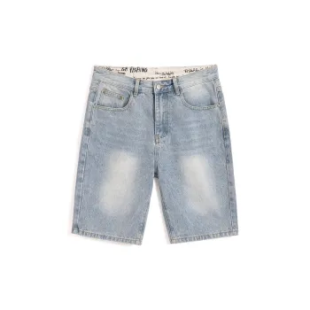 Jeep Denim Shorts Men's Sky Blue
