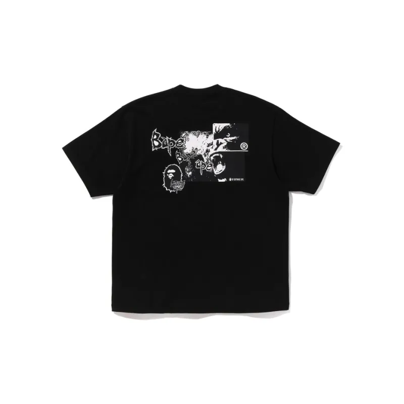 Bape Mad Ape Graphic Logo Relaxed Fit Tee-3