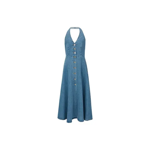 URBAN REVIVO Slip Dresses Women's Blue