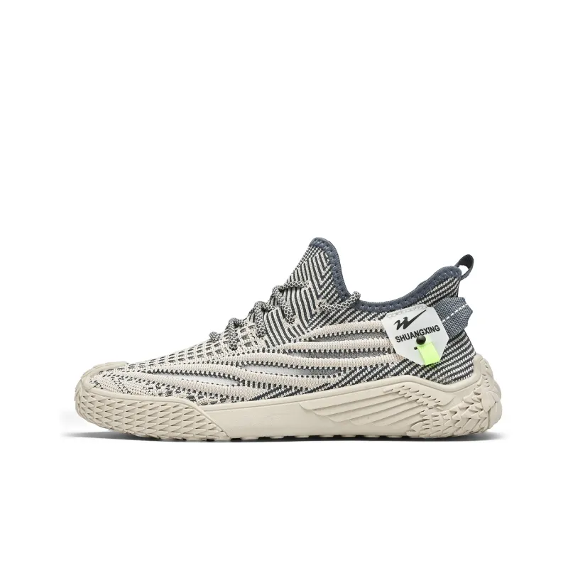 Binary Low Top Running Shoes Men's Gray-0