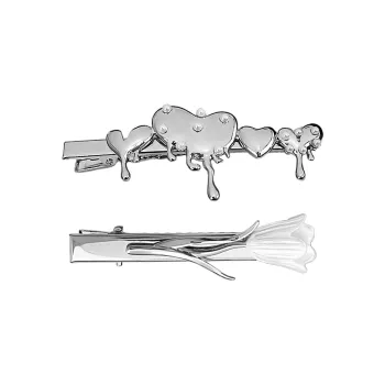 MAGICPOLE Alloy Hair Clips Women's Silver
