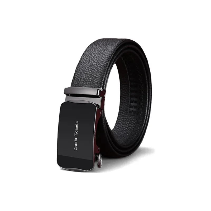 Cranta Komeia Top Grain Cow Leather Belts Men's Width 5cm-0