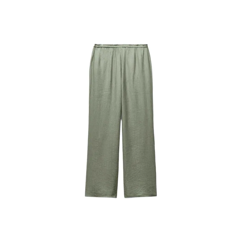 ZARA Casual Pants Women's Lake Green-1
