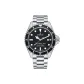 Silver Case Black Dial