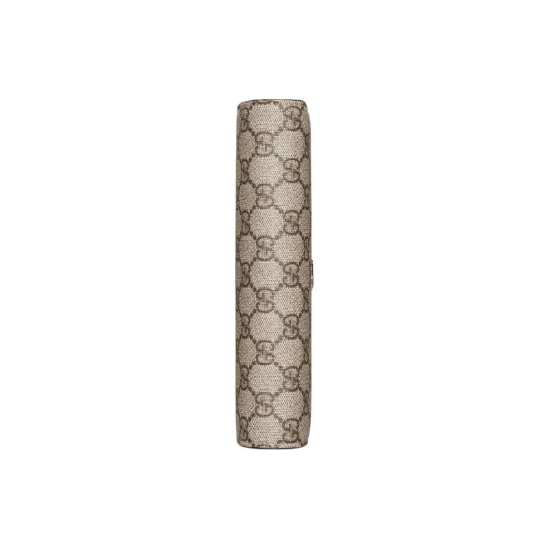 GUCCI GG Marmont Canvas Wallet Women's Beige & Ebony-5