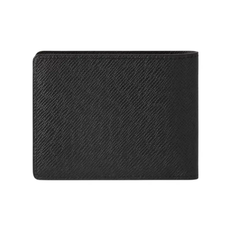 LOUIS VUITTON Multiple Wallet 3 Card Slot Taiga Black-4