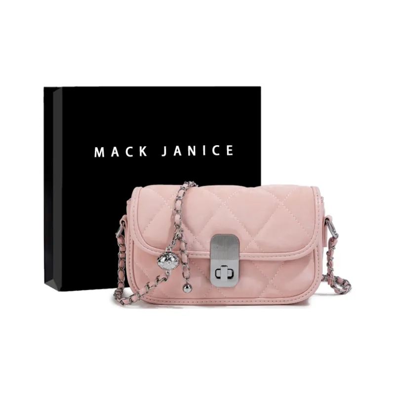 MACKJANICE Polyurethane Shoulder Bag Crossbody Bag Regular Women's Girly Pink-0