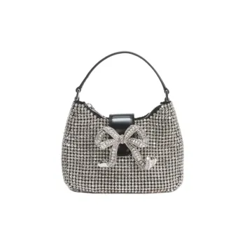 Self-portrait Crystal-embellished Bow-detail Tote Bag