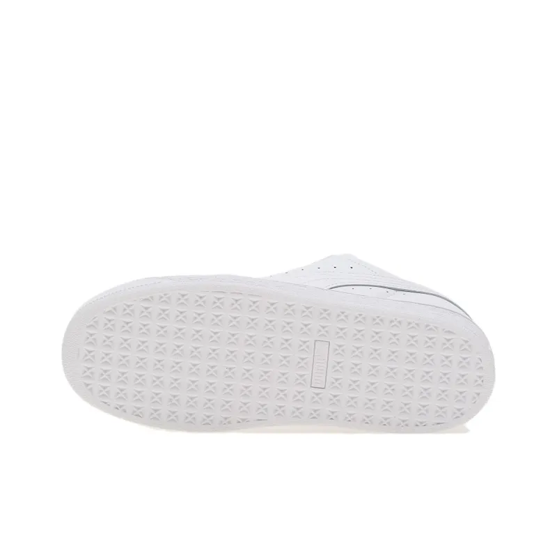 PUMA Suede Xl Non slip Lightweight Low Top Skateboard Shoes Unisex White-4