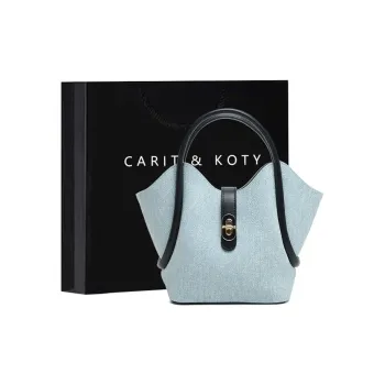 Carit&Koty Fabric Bucket Bags Shoulder Bags Handbags Regular Women's Blue