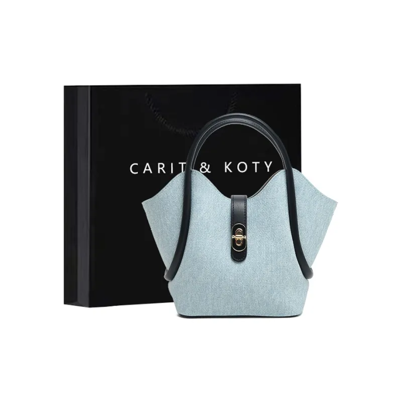 Carit&Koty Fabric Bucket Bags Shoulder Bags Handbags Regular Women's Blue-0
