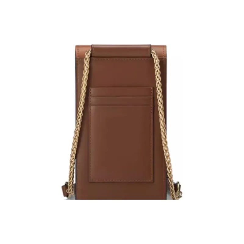 SAMSONITE Cow Leather Cell Phone Pouch Women's Brown-3