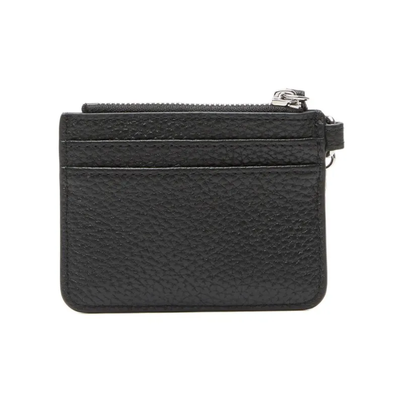 LACOSTE Cow Leather Card Holder Women's Black-1