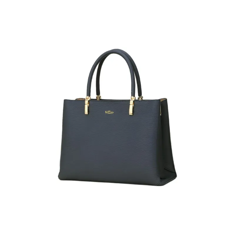 GOLDLION Cow Leather Bonded Synthetic Leather Portable Crossbody Bag Shoulder Bag Women's Blue/Black/Apricot-13