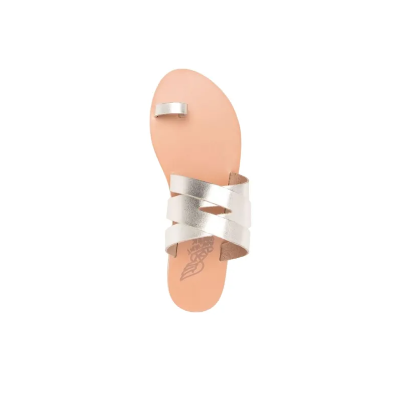 ANCIENT GREEK SANDALS Górdia Leather Flat Sandals Women's-4