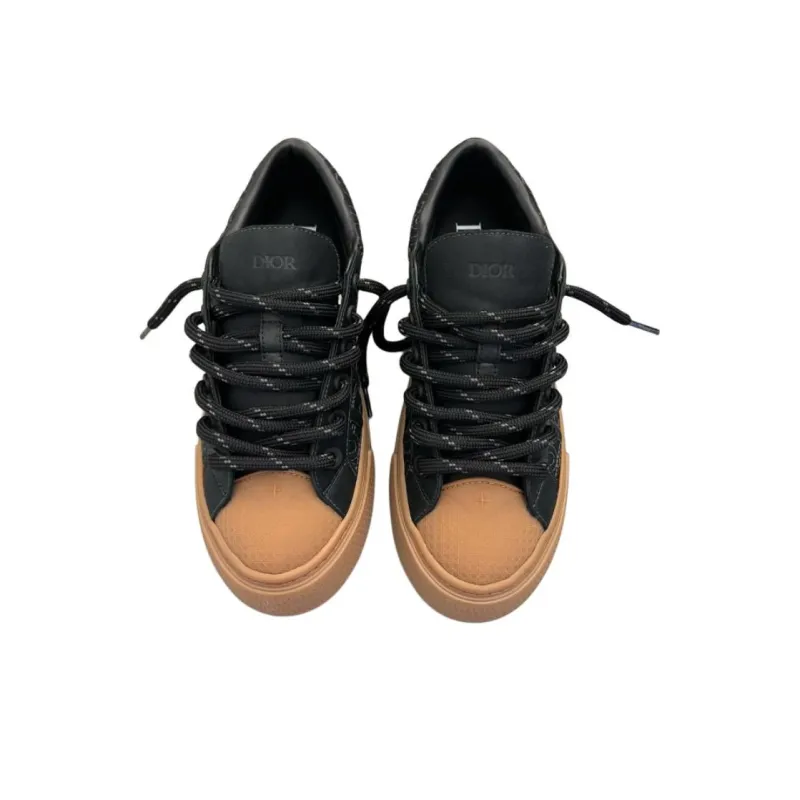STONE ISLAND x DIOR B33 Low Top Skateboard Shoes Women's Black-2