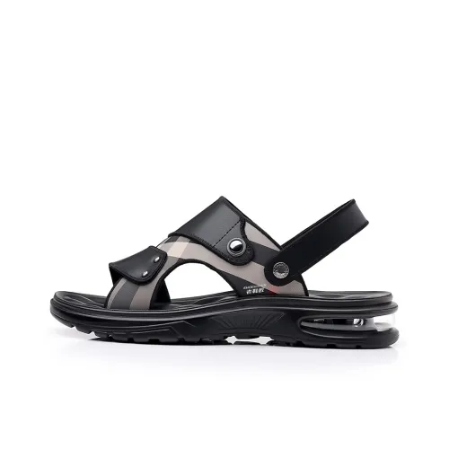 Old shoemaker Beach Sandals Men Black