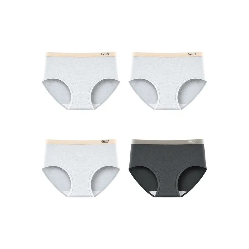 Flowers In Water Underpants Women's 4 Pack-23