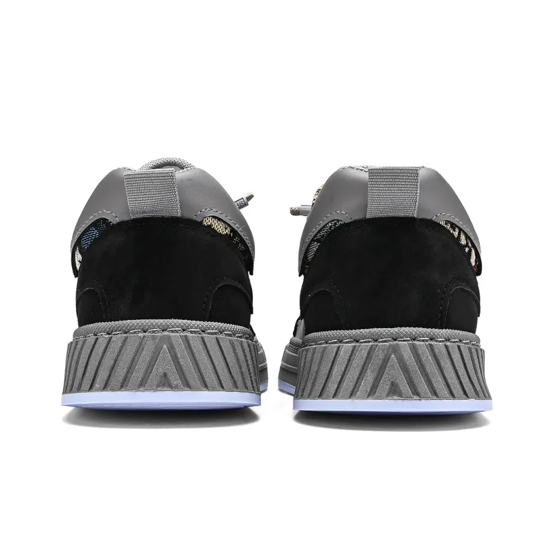 Binary Low Top Skateboard Shoes Men's Gray-5