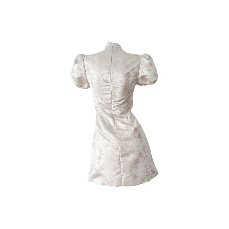 / Short Sleeved Dresses Women's Blush Color-1