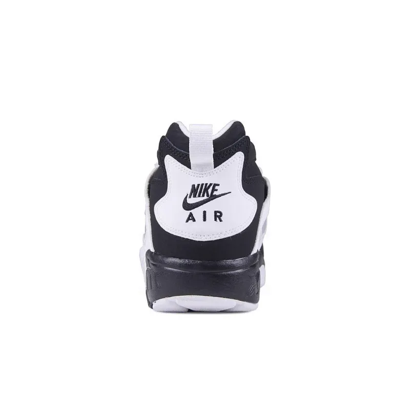Nike Air Diamond Turf Cushioned Slip Resistant Mid Top Basketball Shoes GS Black White-3
