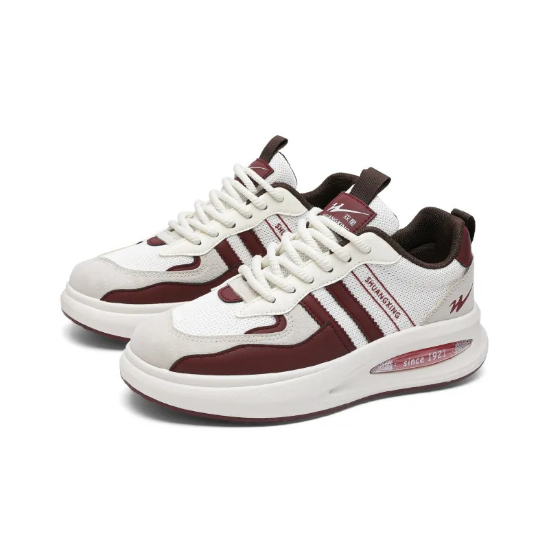 Binary Low Top Running Shoes Men's Red-3