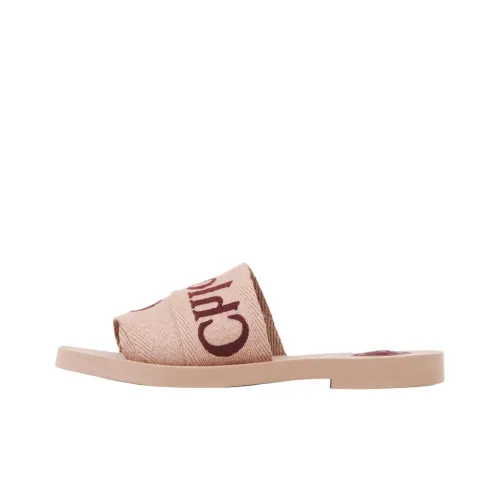 Chloé Woody Logo-embroidered Slides