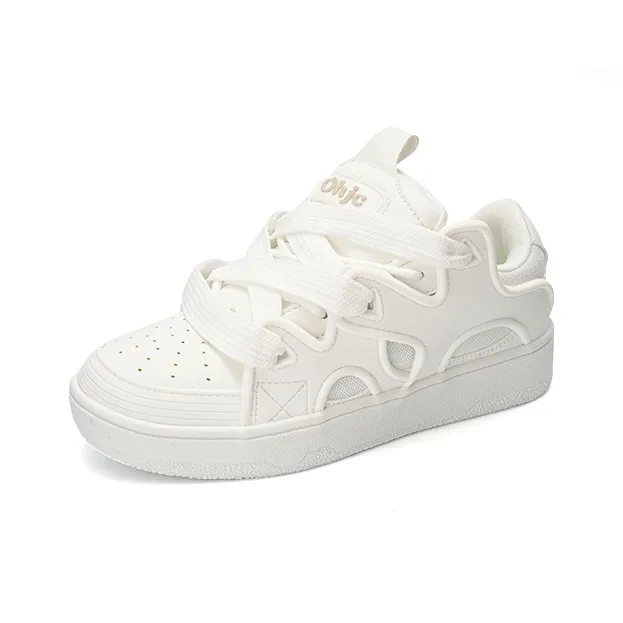 OHJC Slip-Resistant Cushioning Wear-Resistant Lightweight Breathable Low-Top Skateboard Shoes Unisex-2