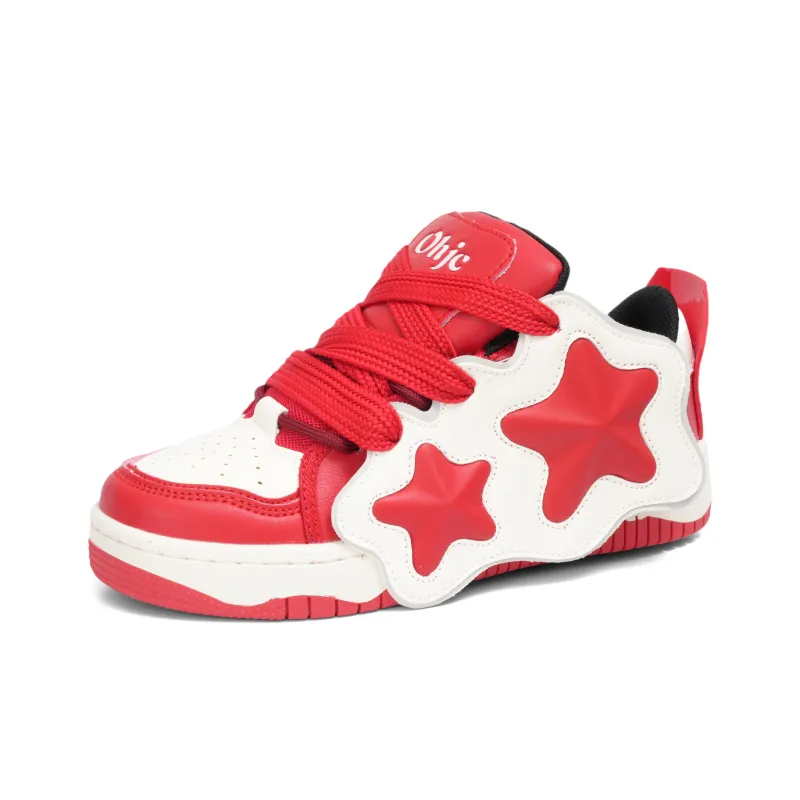 OHJC Slip-Resistant Cushioning Wear-Resistant Lightweight Breathable Low-Top Skateboard Shoes Unisex-7