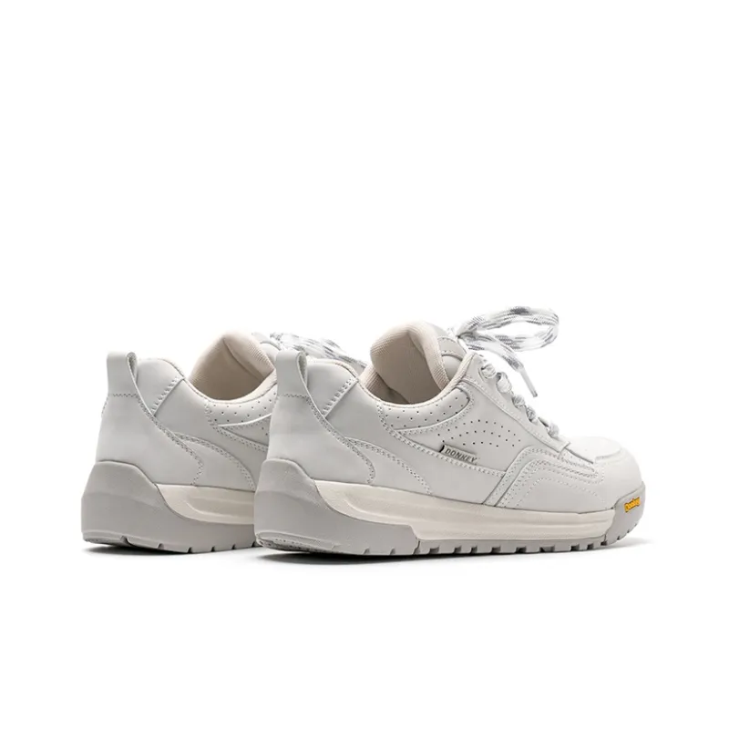 Mule Donkey Slip Resistant Height Increasing Low Top Casual Shoes Unisex White-3