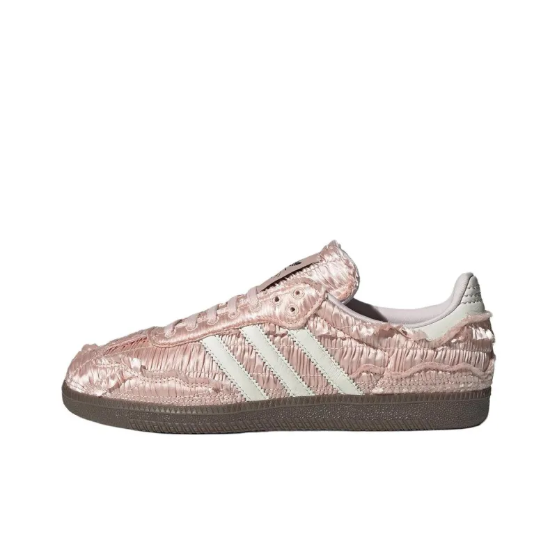 Adidas Originals Samba Reverie By Caroline Hu Clot Pink Textured Silk Upper Women s