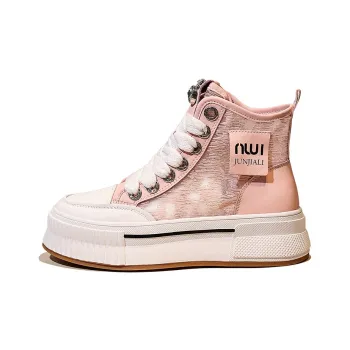 Junjali Slip Resistant, Abrasion Resistant, Breathable, Lightweight High Top Canvas Shoes Women's