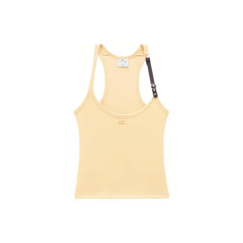 COURREGES Tank Tops Women's Pollen/Flower Pink