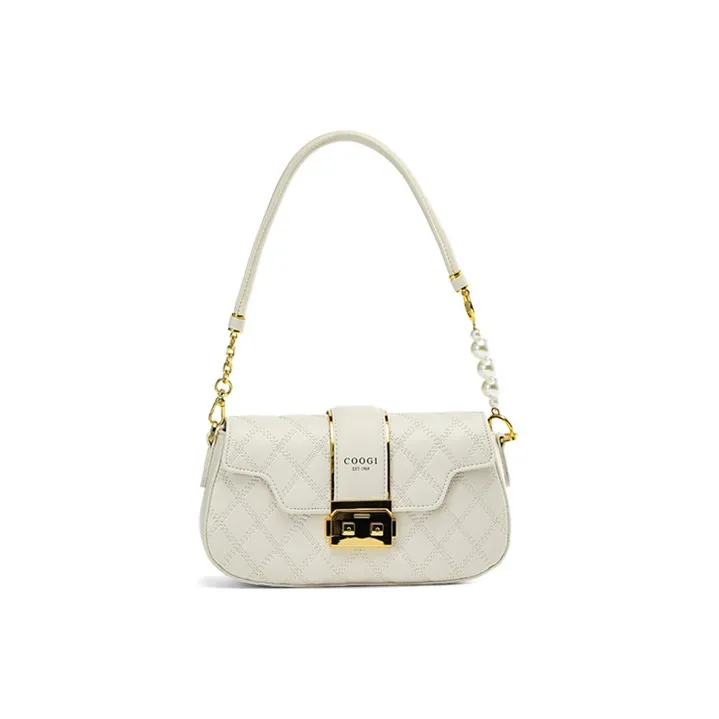 COOGI PU Shoulder Bag Crossbody Bag Regular Women's Black/White-9
