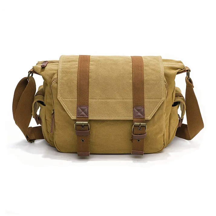 TTaG．baG Polyester Shoulder Bag Crossbody Bag Regular Unisex Army Green/Earth Yellow-7