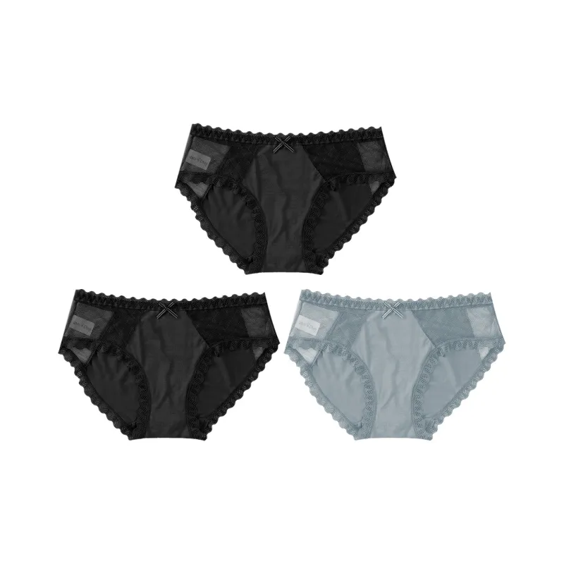 Flowers In Water Underpants Women's 3 Pack-1