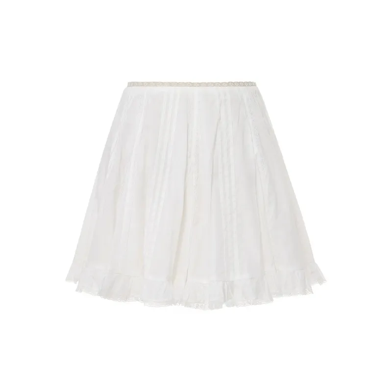 D'zzit Casual Short Skirts Women's White-1
