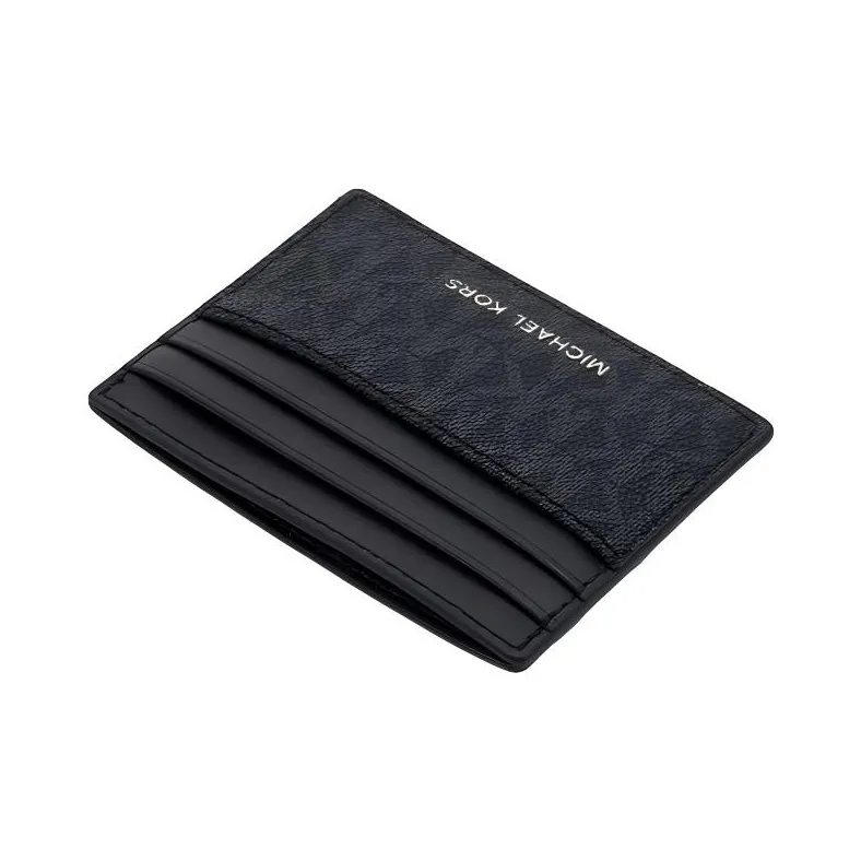 MICHAEL KORS Artificial Leather Card Holder Trumpets Men's Black-2