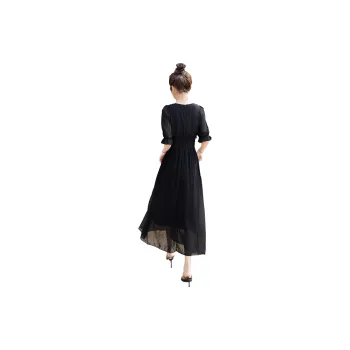 Cypress House Short Sleeved Dress Women's Black