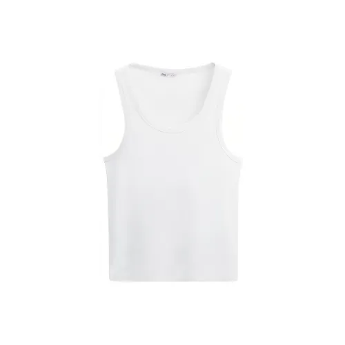 ZARA Tank Tops Men White