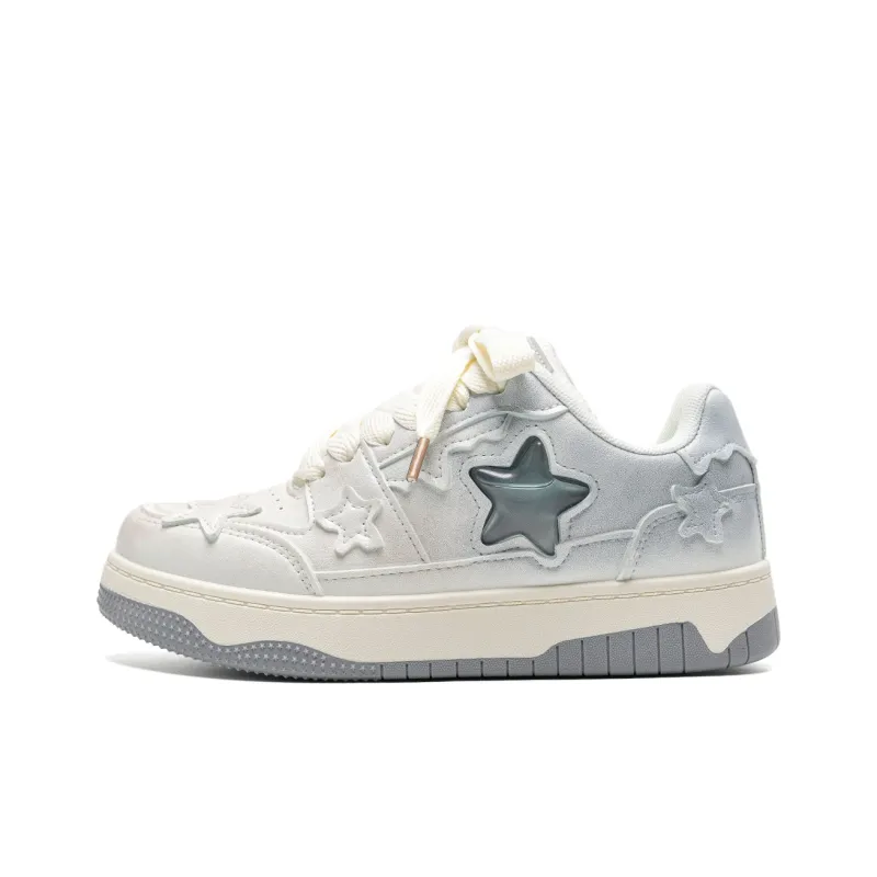 Anime story Casual Shoes Women's Low Top Time Space Gray/Glass Yellow/Emerald Green/Gray Green/Cream Yellow/Cream Blue/Prussian Blue-1
